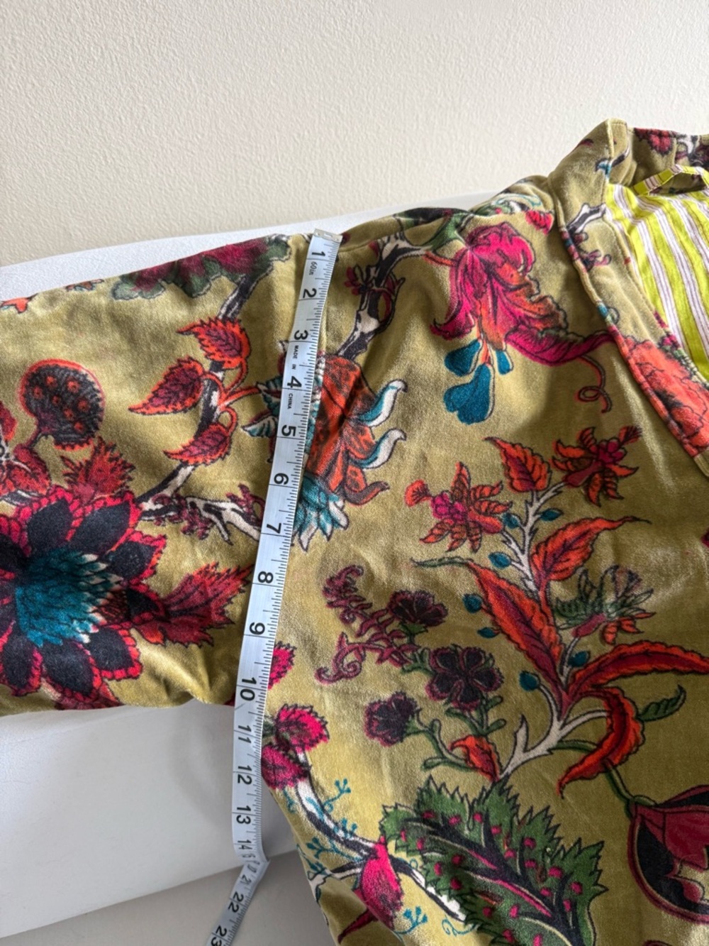 Floral Patterned Long Sweater Cardigan - Picture 7 of 12